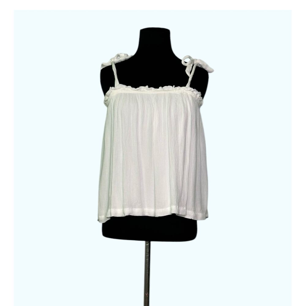 Hollister white crop  cami size small